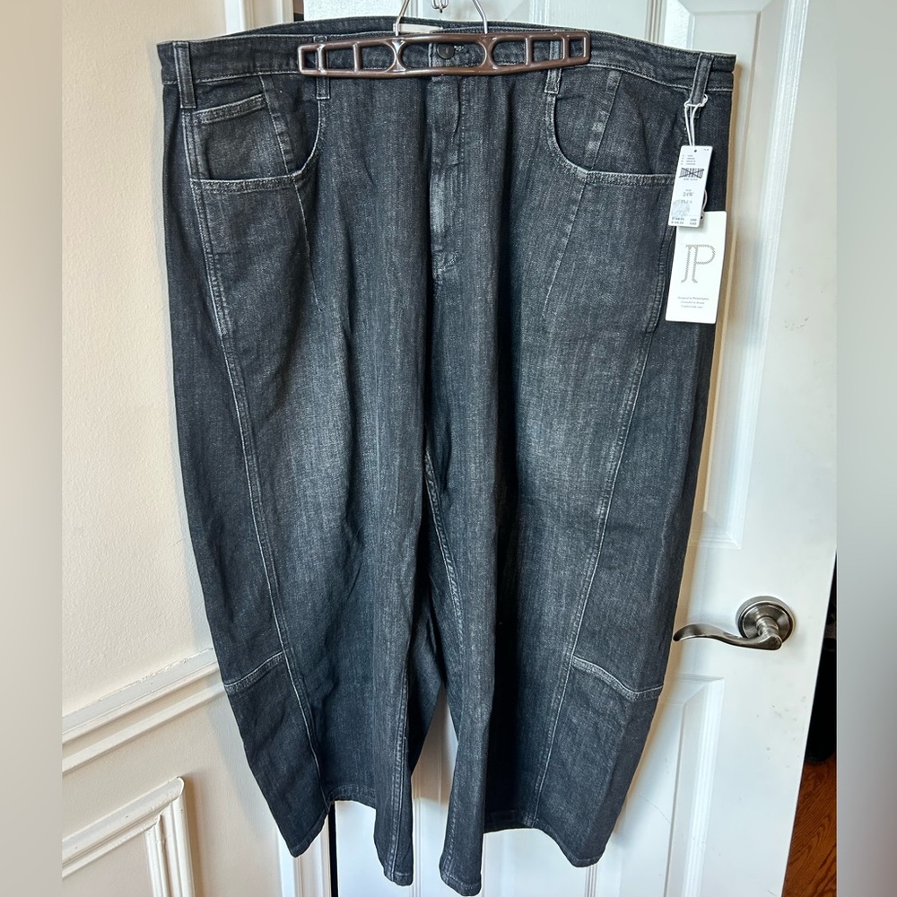 Pilcro The Kenna Mid-Rise Heritage Barrel Jeans Carbon - Picture 1 of 9